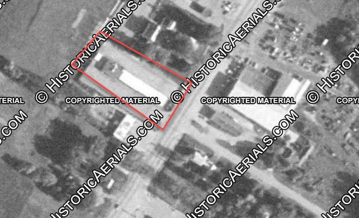 Dixie Drive-In Restaurant - 1973 Aerial (newer photo)